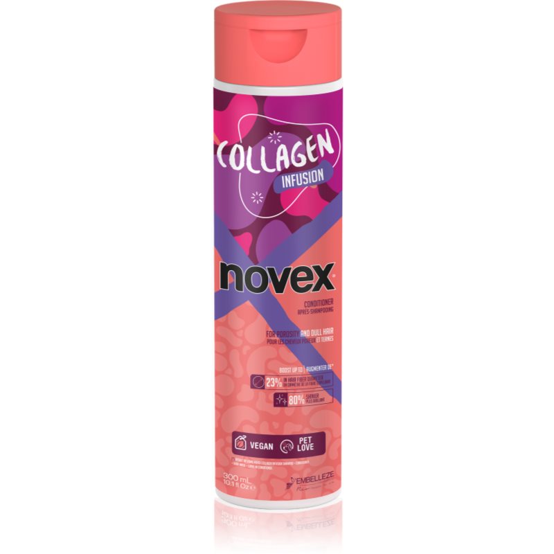 Novex, Collagen Infusion, Odżywka do włosów wysokoporowatych i matowych, 300 ml