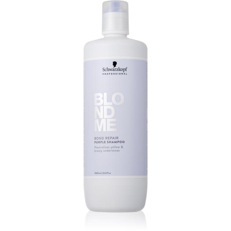 Schwarzkopf Professional Blondme Bond Repair Purple Shampoo szampon fioletowy do włosów blond 1000 ml