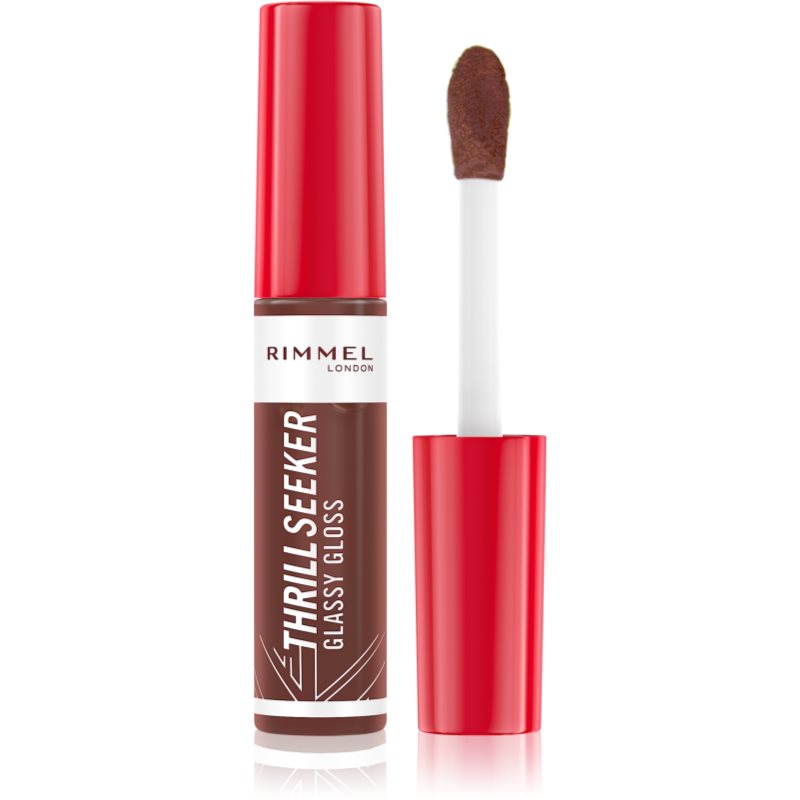 Rimmel London Thrill Seeker Glassy Gloss Błyszczyk do ust 10 ml Odcień 800 Chocolate Glaze