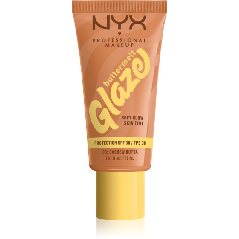 NYX Buttermelt Glaze Podkład do twarzy, Cashew Butta