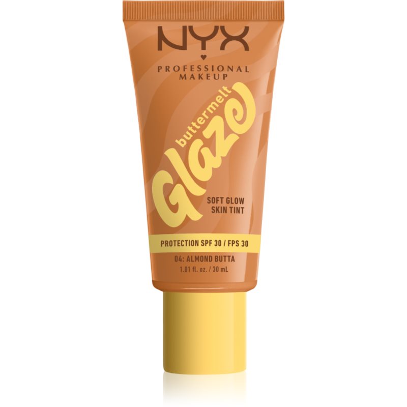NYX Buttermelt Glaze Podkład do twarzy, Almond Butta