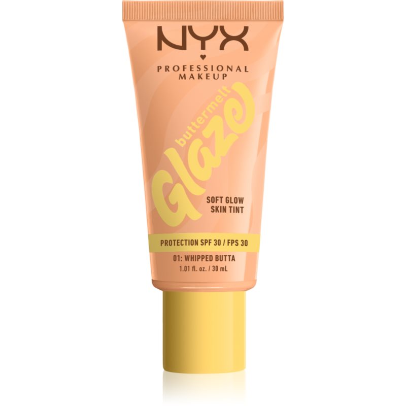 NYX Buttermelt Glaze Podkład do twarzy, Whipped Butta