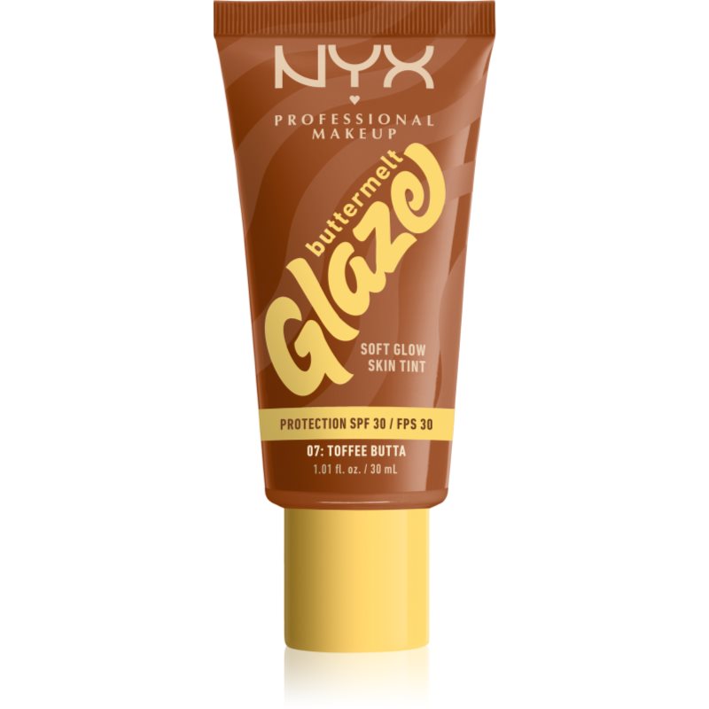NYX Buttermelt Glaze Podkład do twarzy, Toffee Butta
