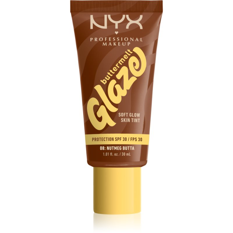 NYX Buttermelt Glaze Podkład do twarzy, Nutmeg Butta