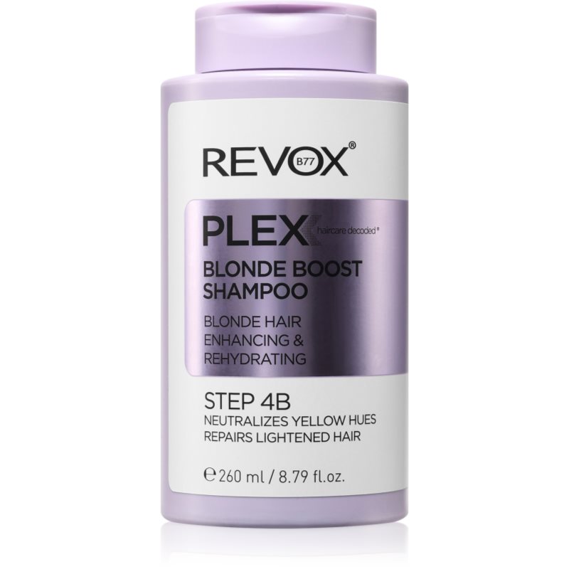 Revox B77 Plex Blonde Boost Shampoo. Step 4B szampon neutralizujący żółte odcienie do włosów blond 260 ml