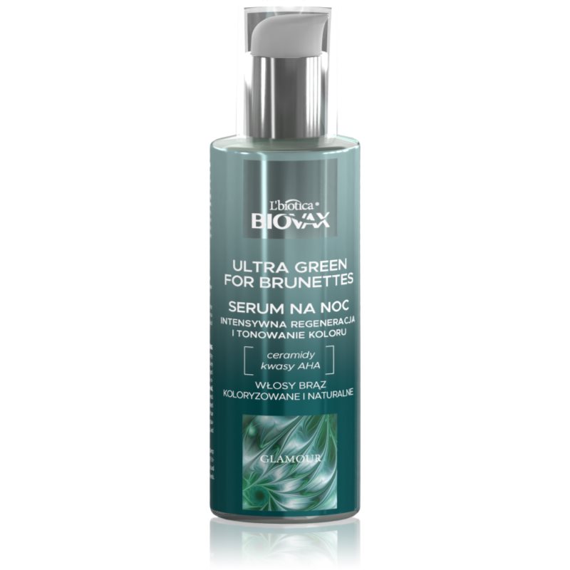 Glamour Ultra Green For Brunettes serum do włosów na noc dla brunetek 100 ml