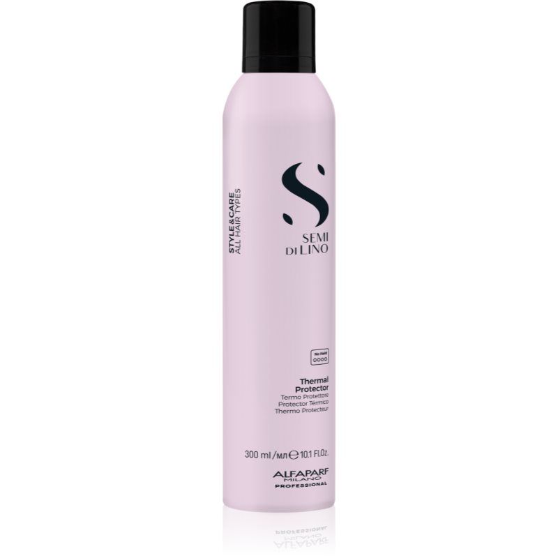 Alfaparf Milano Semi di Lino Styling, mgiełka termoochronna aktywowana ciepłem tarcza, 300ml