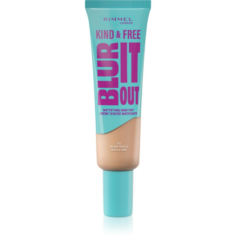 Rimmel Kind & Free Blur It Out Skin Tint Matujący podkład do twarzy, 163 Golden Vanilla