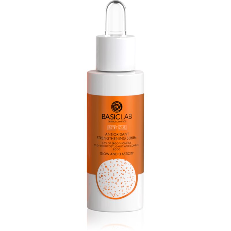 BasicLab Esteticus Antyoksydacyjne serum wzmacniające 0,5% ergotioneiny, 5% kompleksu 30 ml