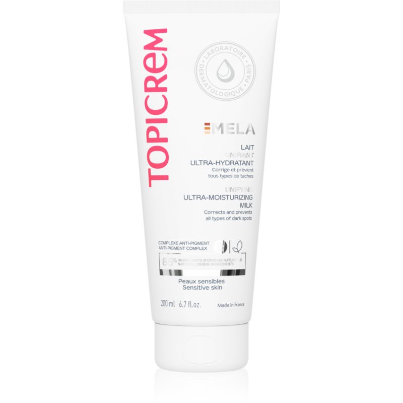 Topicrem MELA Unifying Ultra-Moisturizing Milk SPF15 mleczko nawilżające przeciw przebarwieniom skóry SPF 15 200 ml