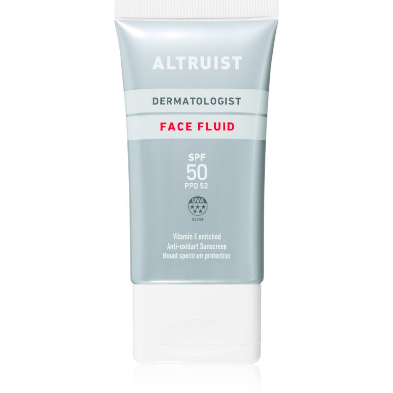 Altruist Dermatologist Sunscreen Fluid Spf50 - Superior 5-Star Uva Protection By Dr Andrew Birnie; Premium Antioxidant Face Protection - 50 ml