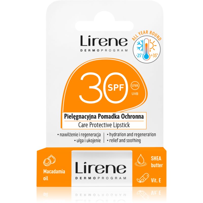 LIRENE PIELĘGNACYJNA POMADKA OCHRONNA SPF 30 4,6G