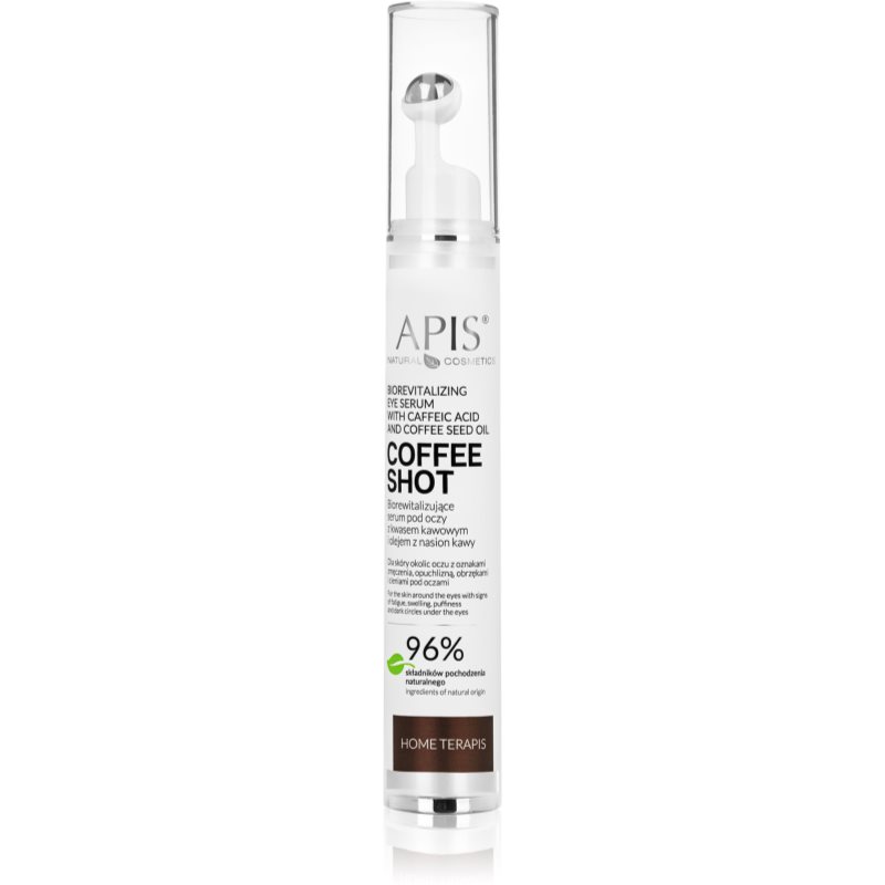 Apis Coffee Shot Home Terapis Biorewitalizujące serum pod oczy z kwasem kawowym i olejem z nasion kawy 10ml