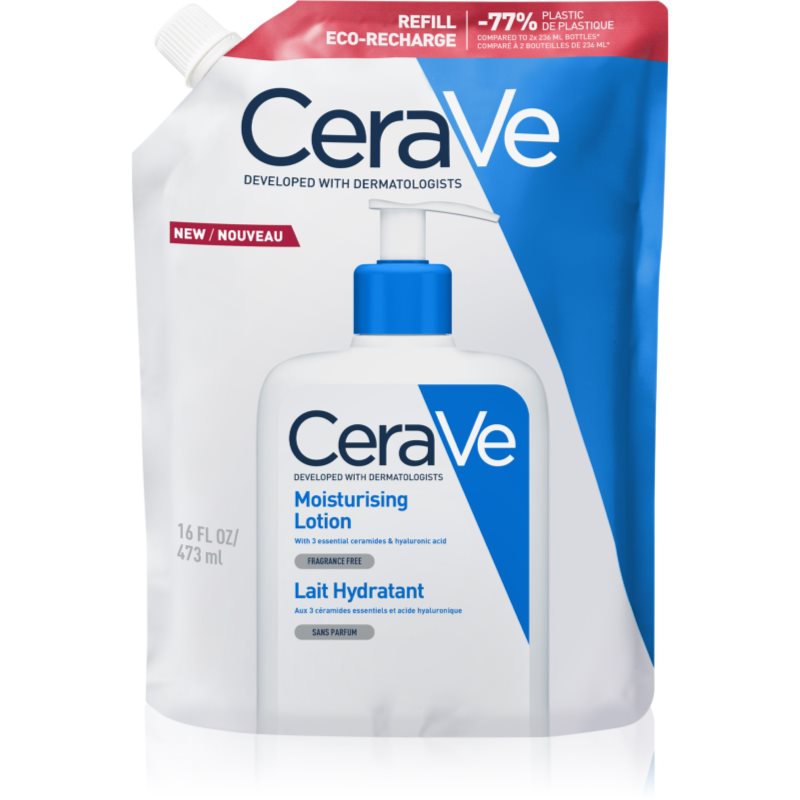 CeraVe Nawilżająca emulsja do twarzy i ciała, Opakowanie refillowe, 473 ml
