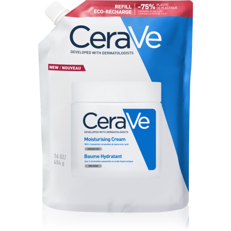 CeraVe Nawilżający balsam do twarzy i ciała, Opakowanie refillowe, 454 g