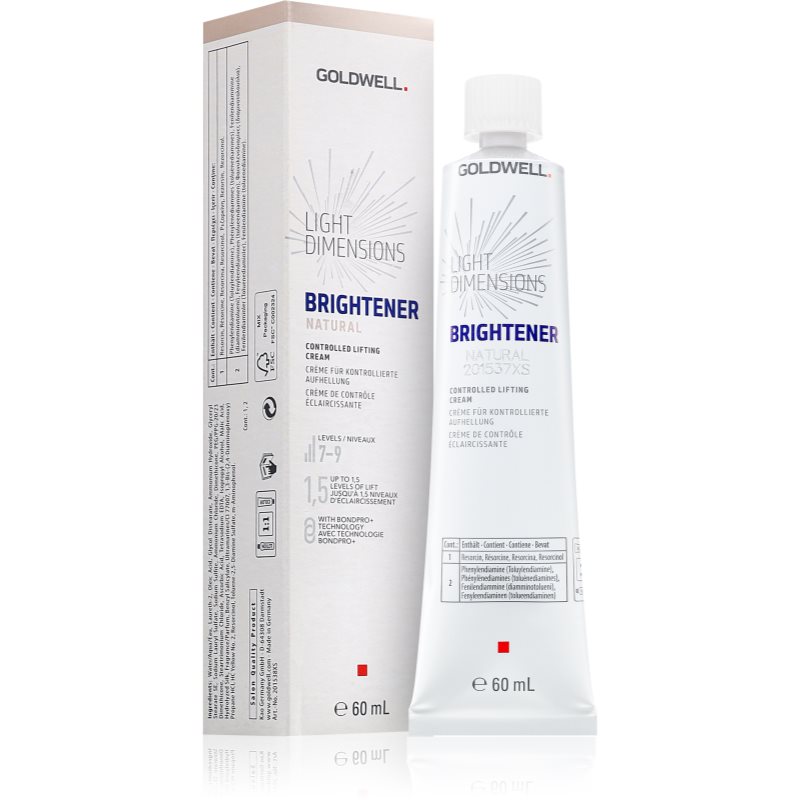 Goldwell Dimension, krem rozjaśniający z pigmentami kontrolującymi, Natural, 60ml