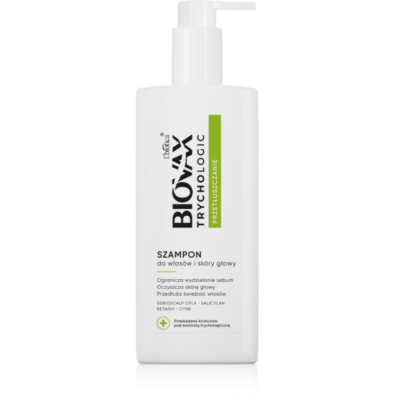 Biovax Trychologic Przetłuszczanie Szampon do włosów i skóry głowy 200 ml