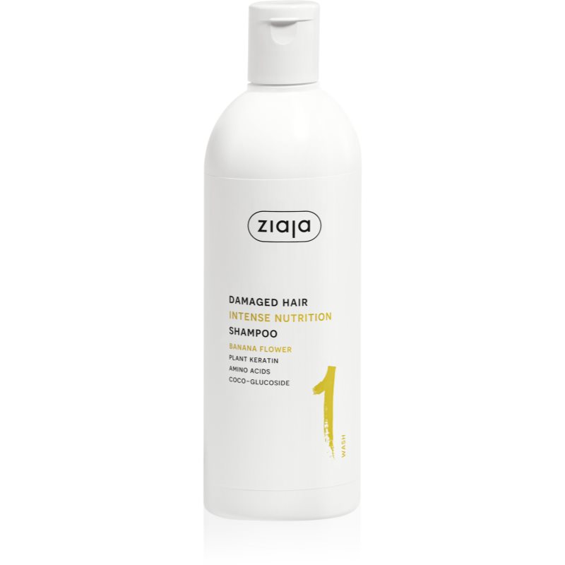 Ziaja Plant Essentials Banana Flower szampon odżywczy do włosów zniszczonych 400 ml