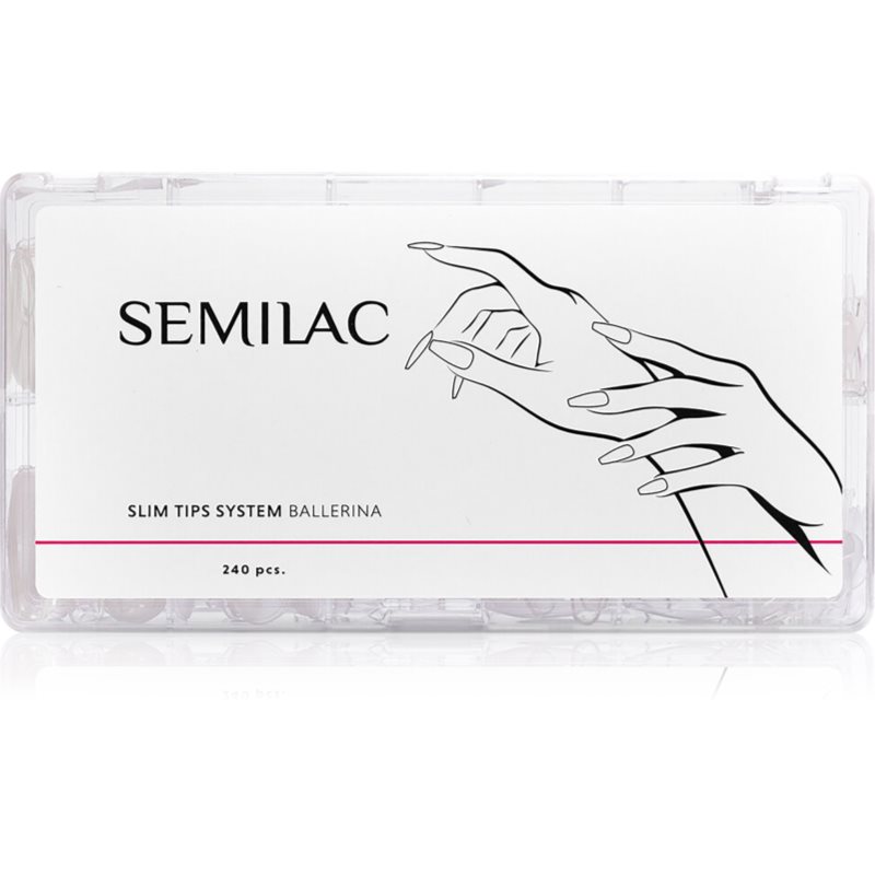 Semilac Slim Tips System tipsy do przedłużania paznokci Ballerina 240szt