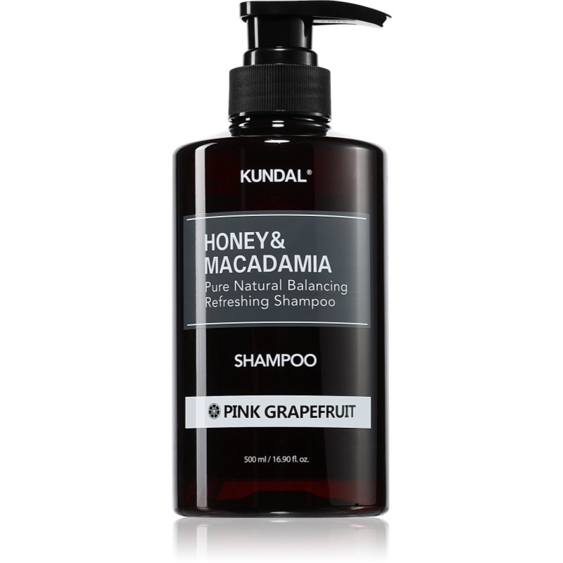 KUNDAL Honey & Macadamia Pink Grapefruit szampon naturalny do włosów suchych i zniszczonych 500 ml