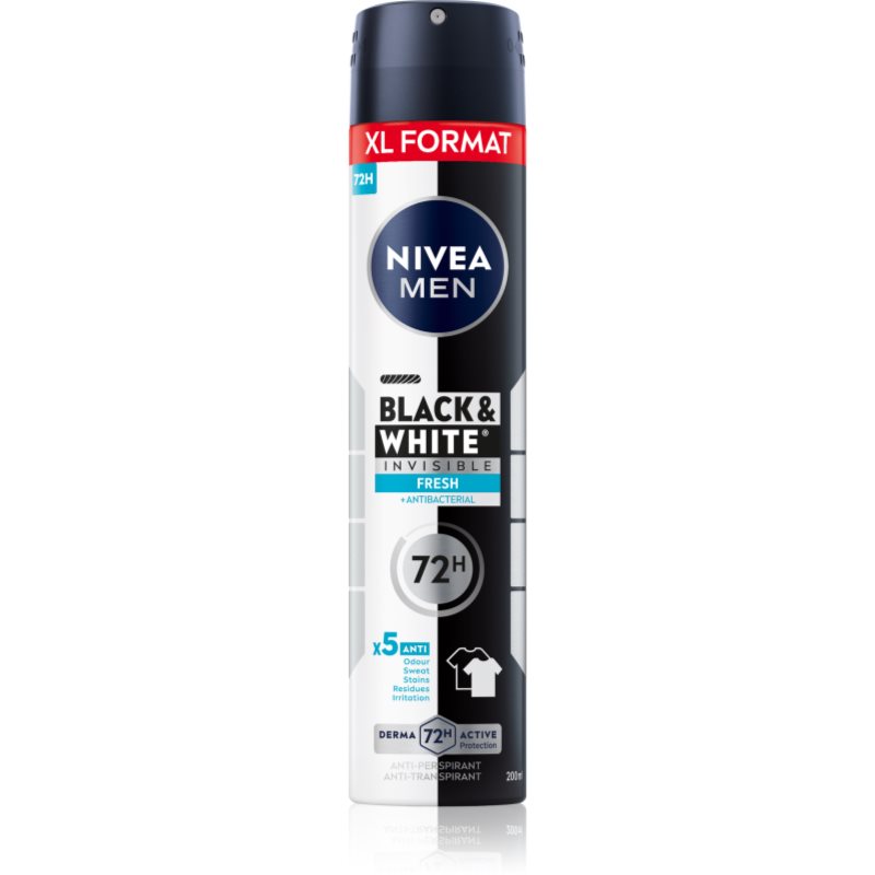 NIVEA MEN Black & White Fresh antyperspirant w sprayu 200 ml