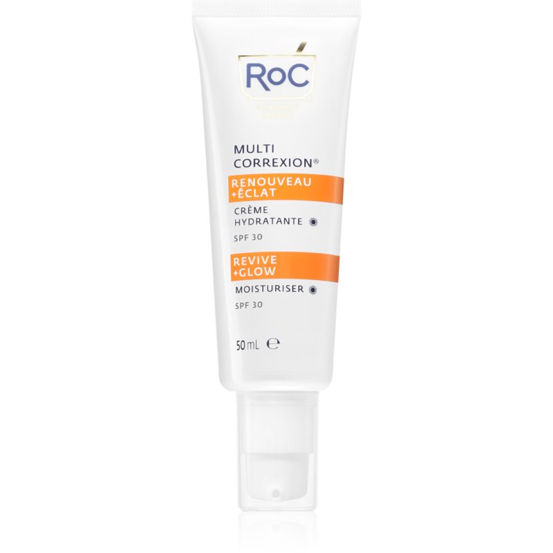 RoC Multi Correxion Revive + Glow Moisturiser odżywczy krem nawilżający z witaminą C SPF 30 50 ml