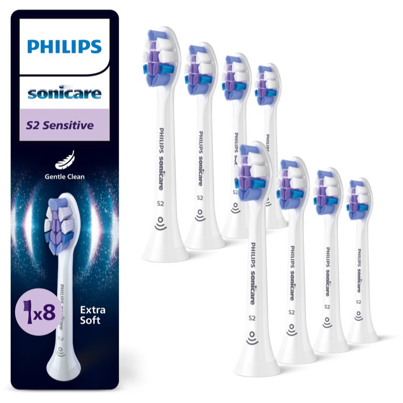 Philips Sonicare Sensitive HX6058/87 końcówki wymienne do szczoteczki do zębów 8 szt.