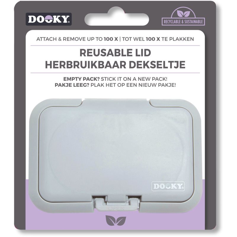 Dooky Reusable Lid Grey Card 1 szt.