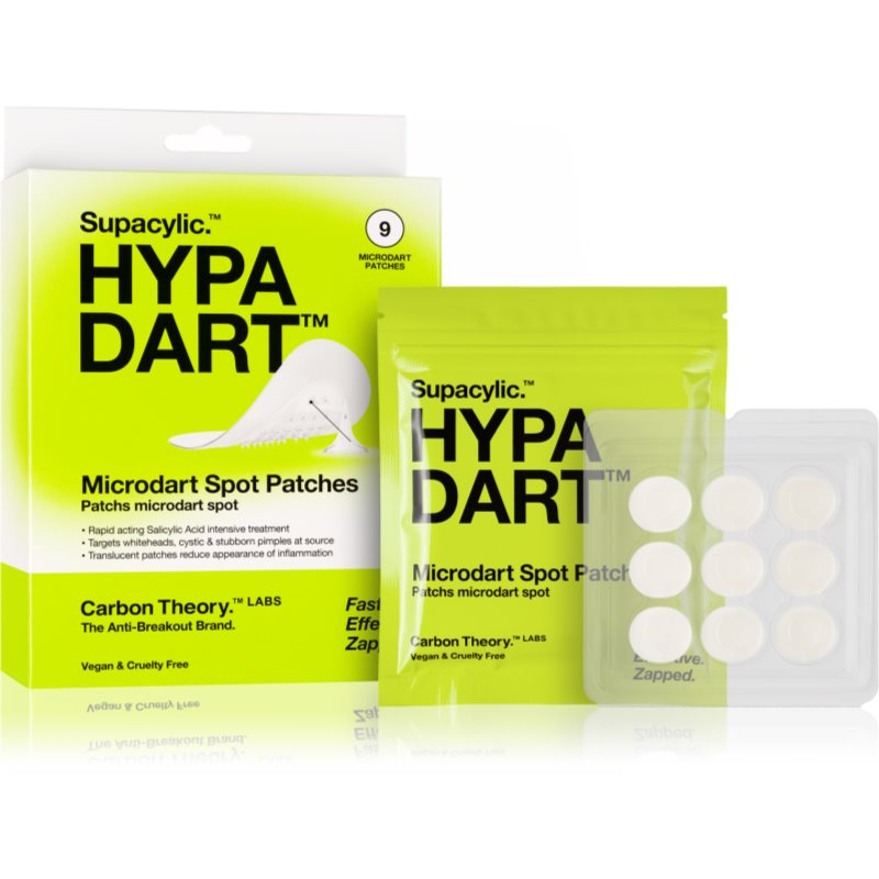 Carbon Theory Hypa Dart Microdart Spot Patches plastry dla skóry problematycznej przeciw trądzikowi 9 szt.