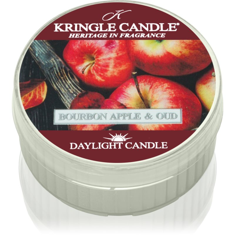 Kringle Candle Bourbon Apple & Oud świeczka typu tealight 42 g