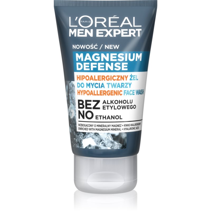 Loreal Loreal Men Expert Hipoalergiczny Żel do mycia twarzy Magnesium Defence 100ml