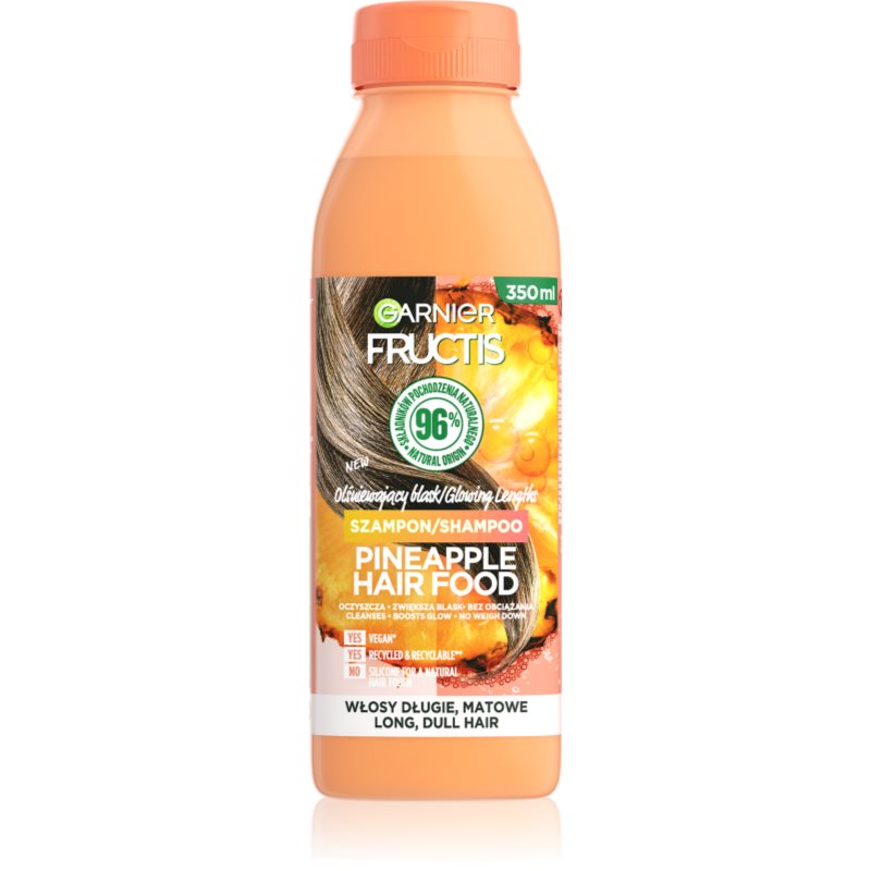 Fructis Pineapple Hair Food szampon do włosów długich i matowych 350 ml