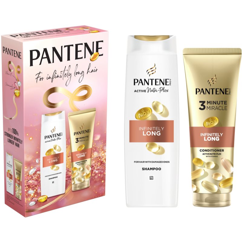 Zestaw upominkowy Pantene Infinitely Long Szampon 400 ml + Odżywka 220 ml (8700216614870)