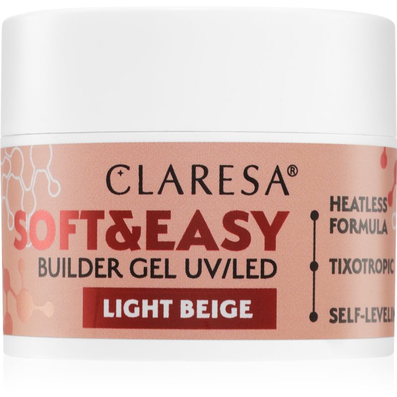 Claresa - Żel budujący SOFT&EASY Builder Gel Light Beige 12g