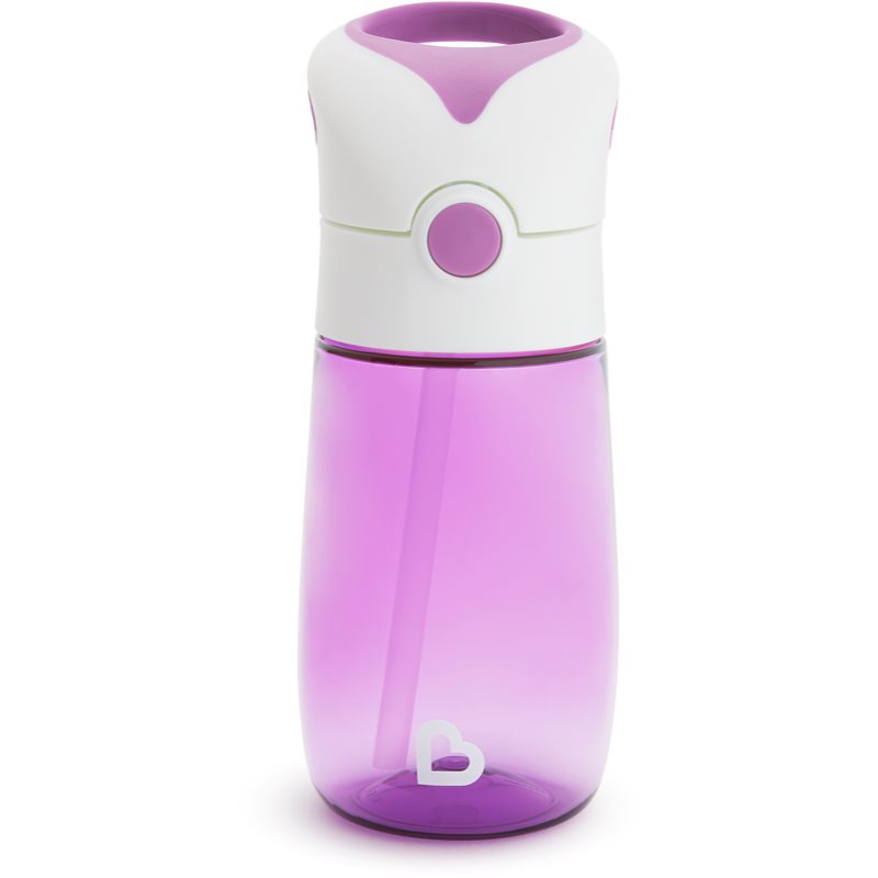 Munchkin Flip & Go kubek ze słomką 18 m+ Purple 355 ml