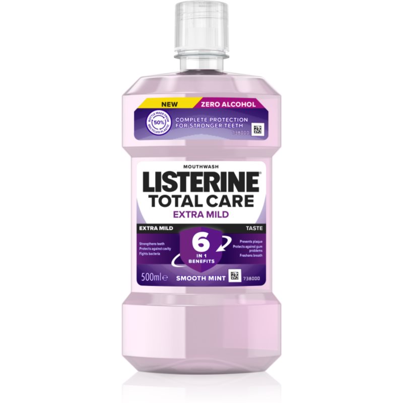 Listerine Total Care Extra Mild Taste Smooth Mint Płyn do płukania ust 500 ml