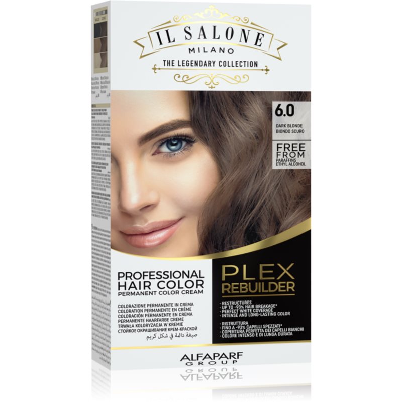 Alfaparf Milano Il Salone Milano Plex Rebuilder trwała farba do włosów odcień 6.0 - Dark Blonde 1 szt.