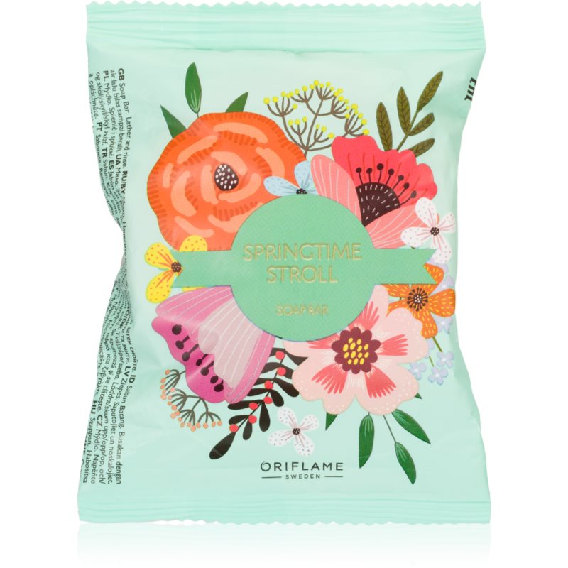 Oriflame Springtime Stroll mydło oczyszczające w kostce 75 g