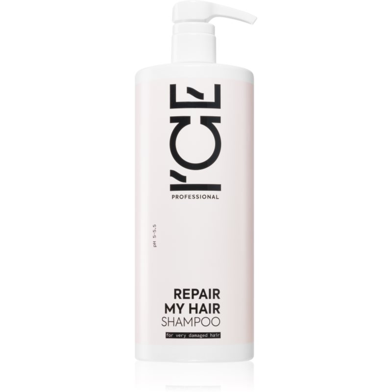 Natura Siberica ICE Professional Repair My Hair delikatny szampon oczyszczający z keratyną 1000 ml