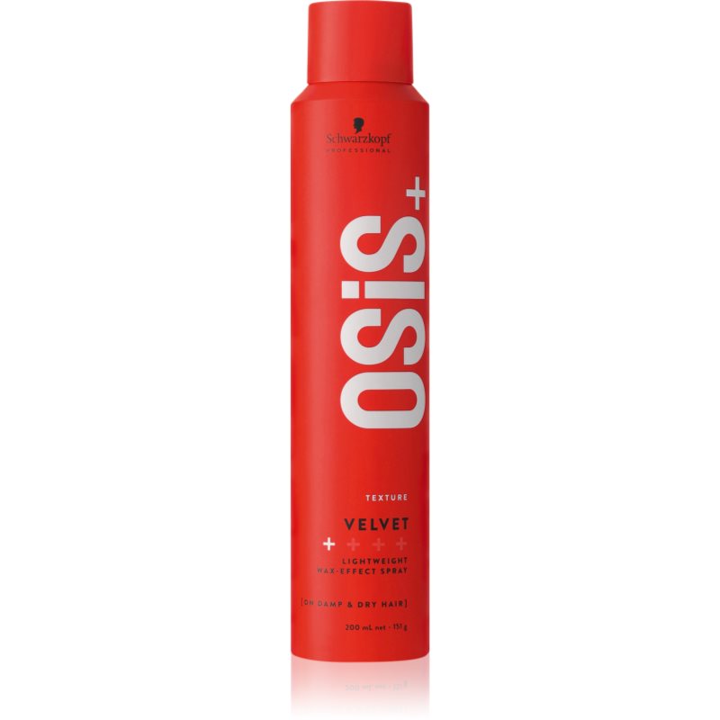 Schwarzkopf OSIS+ Velvet, lekki spray z efektem wosku, 200ml