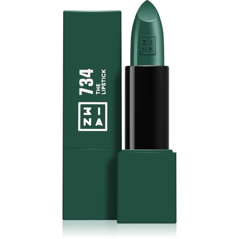 3INA 3INA 3INA The Lipstick 734 Głęboka zimowa zieleń 4.5 g