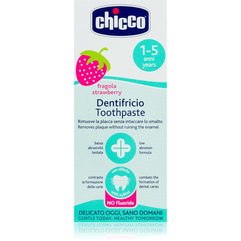 Chicco Pasta do zębów bez fluoru smak truskawkowy 50ml