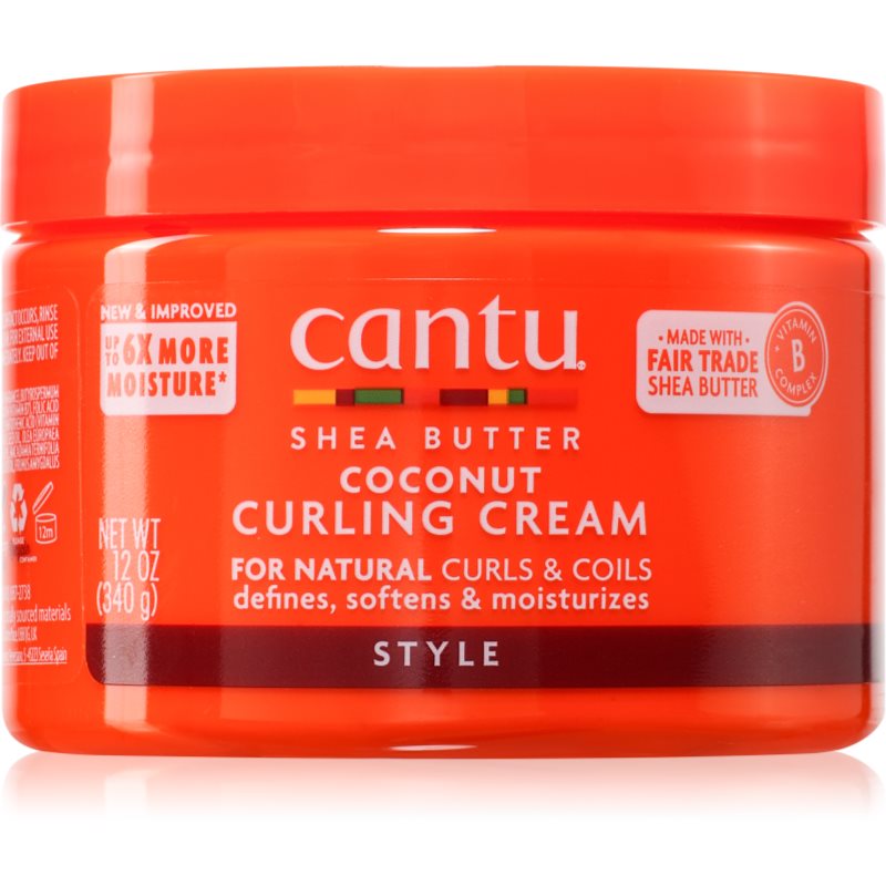 Cantu Shea Butter for Natural Hair, Coconut Curling Cream  340 g, krem do włosów kręconych 4032
