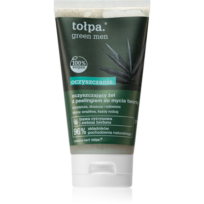 Tołpa GREEN MEN Oczyszczający żel-peeling do mycia twarzy 150 ml