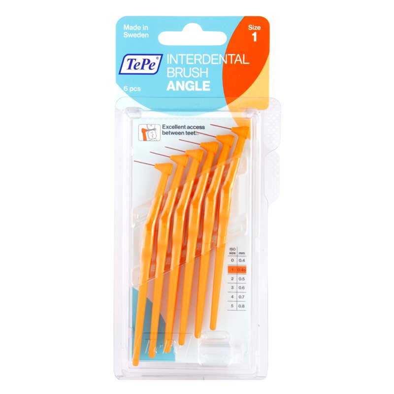 Tepe TePe Szczotki międzyzębowe Kąt pomarańczowy 0.45, 2X6 OL608P