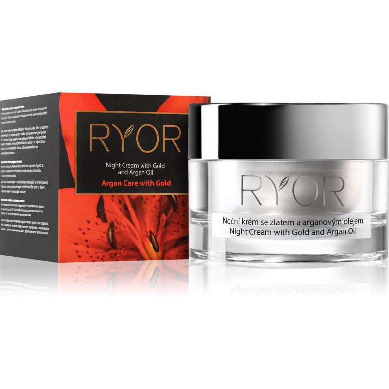 RYOR Argan Care with Gold krem na noc ze złotem i olejkiem arganowym 50 ml