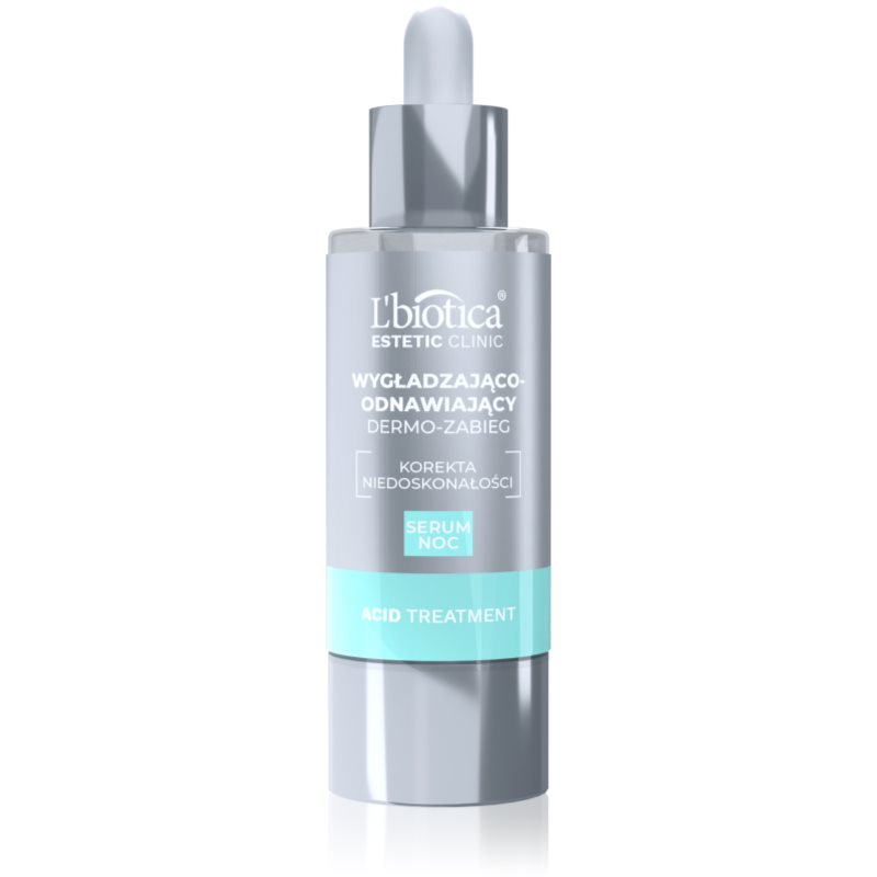 L'Biotica Estetic Clinic Acid Treatment Wygładzająco-odnawiający dermo-zabieg Serum na noc 30ml