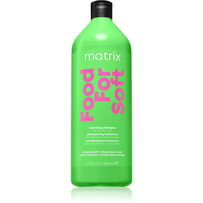 Matrix Food For Soft, intensywnie nawilżający szampon do wszystkich rodzajów suchych włosów, 1000ml