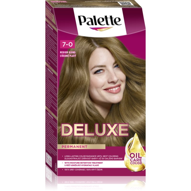 Schwarzkopf Palette Deluxe trwała farba do włosów odcień 7-0 400 Medium Blonde 1 szt.
