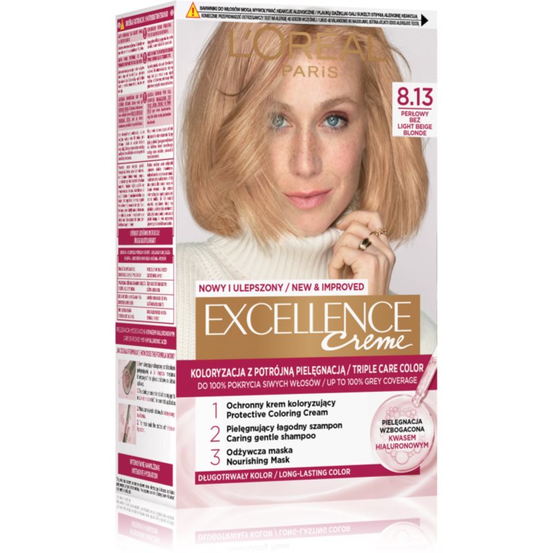 Loreal Excellence Creme 8.13 Perłowy Beż